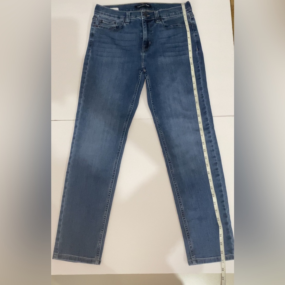 Calvin Klein Jeans Petite High-Rise Slim Straight-Leg Whisper-Soft Jeans Size30p - Picture 5 of 8